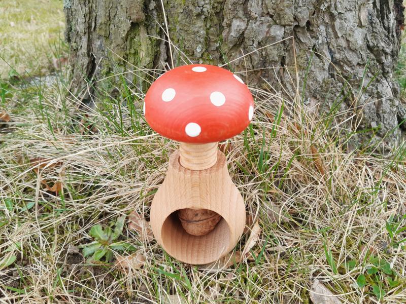 Nussknacker Pilz Fliegenpilz Nussbrecher 100mm x 55mm – Bild 3