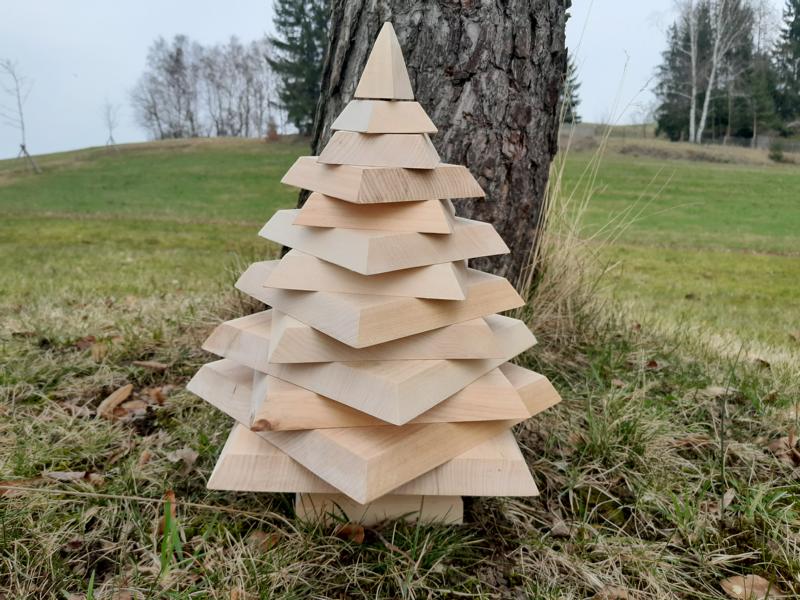 XXL Tannenbaum Holzbaum Linde Matt 350mm x 200mm