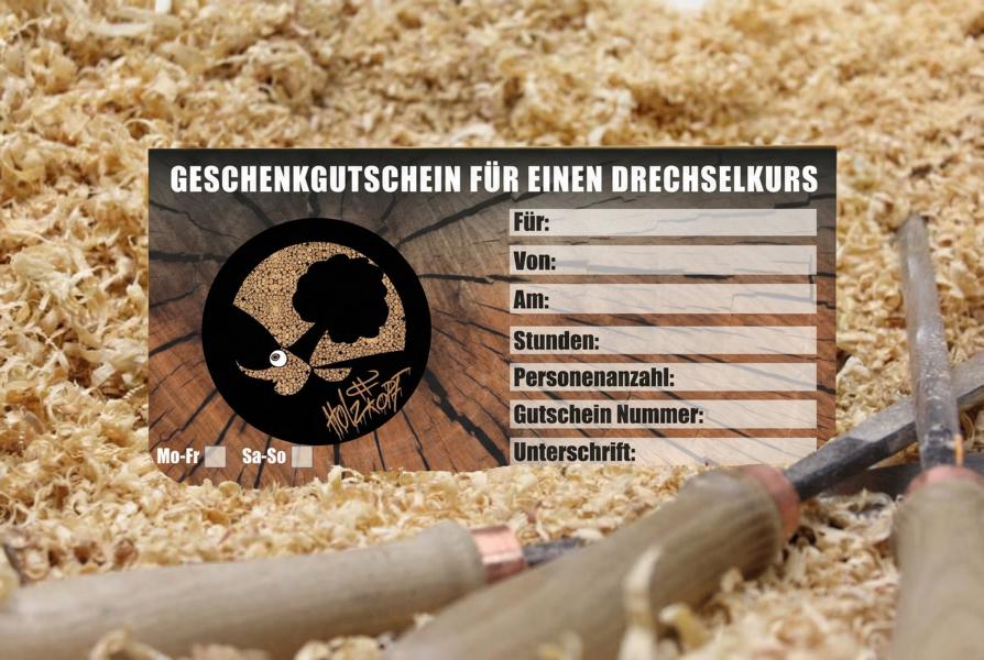 Anfänger Drechselkurs Gutschein für kreative Holzarbeiten